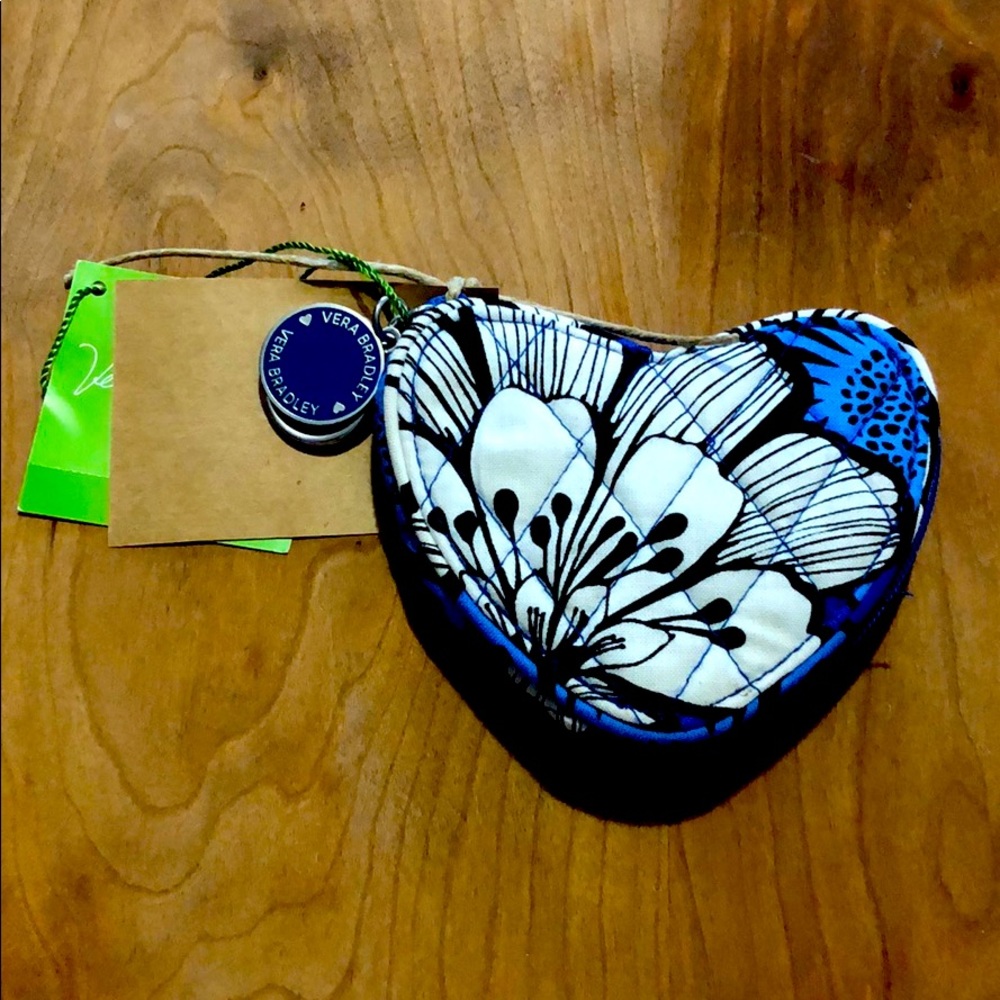 Vera Bradley sweetheart coin purse -blue bayou